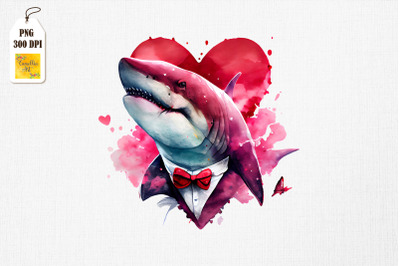 Badass Gangster Shark Valentine&#039;s Day