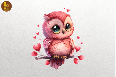 Lovely Cute Baby Owl Valentine&amp;&23;039;s Day