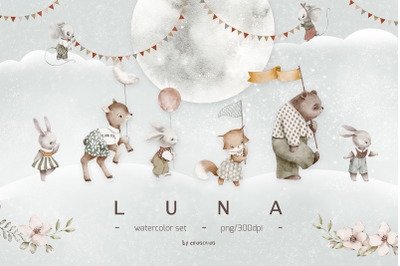 LUNA watercolor set