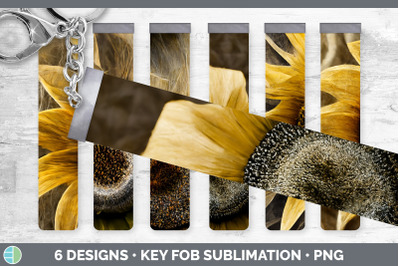 Sunflower Key Fob | Wristlet Sublimation