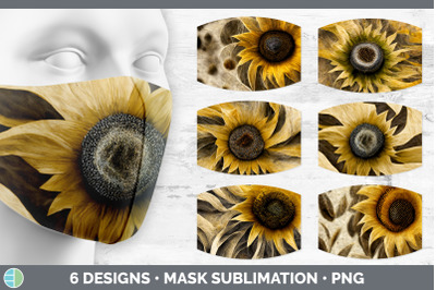 Sunflower Mask | Sublimation Bundle Face Mask Designs
