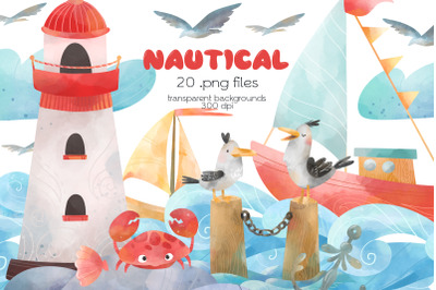Nautical Clipart - PNG Files