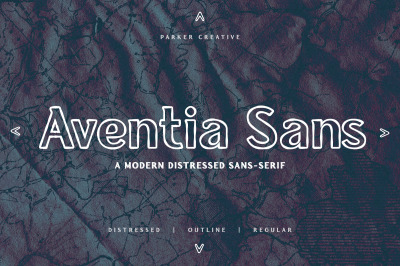 Aventia Sans - Modern Distressed Font