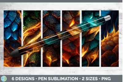 Dragon Scale Pen Wraps | Epoxy Sublimation Bundle