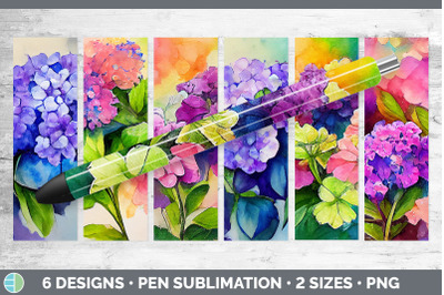 Hydrangea Pen Wraps | Epoxy Sublimation Bundle