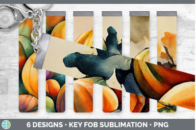 Fall Pumpkins Key Fob | Wristlet Sublimation