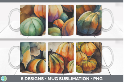 Fall Pumpkins Mug Sublimation