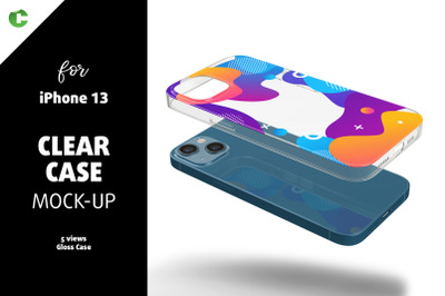 Phone 13 Clear Case Mock-up