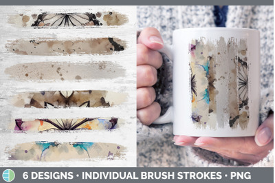 Watercolor Butterfly Brush Strokes PNG | Sublimation Designs