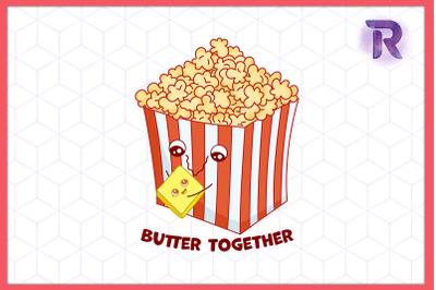 Butter Together Popcorn Butter Valentine