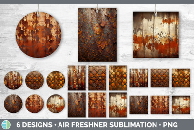 Rust Air Freshener | Sublimation Designs Bundle