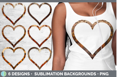 Rust Heart Frame Clipart