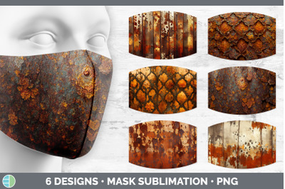 Rust Mask | Sublimation Bundle Face Mask Designs