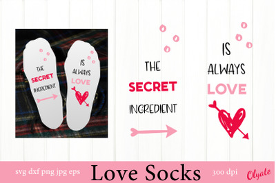 Valentines Socks SVG. Love Socks. Socks Quote SVG