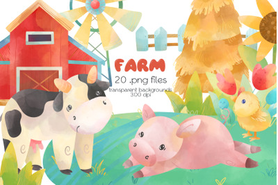 Farm Clipart - PNG Files