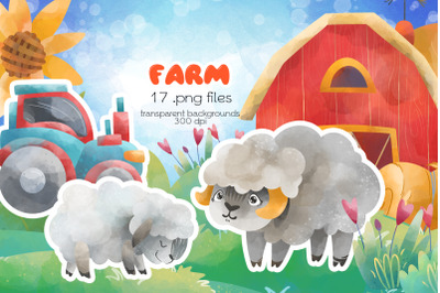 Farm Clipart - PNG Files