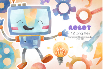 Robot Clipart - PNG Files