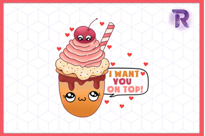 I want you on top Kawaii Ice Cream