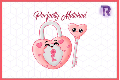 Perfectly Matched Key and Lock Valentine