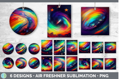 Rainbow Air Freshener | Sublimation Designs Bundle