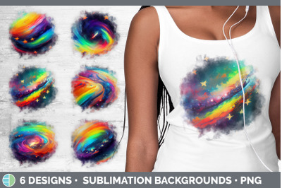 Rainbow Background | Grunge Sublimation Backgrounds