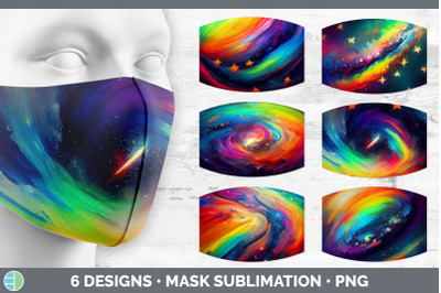 Rainbow Mask | Sublimation Bundle Face Mask Designs