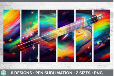 Rainbow Pen Wraps | Epoxy Sublimation Bundle