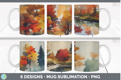 Autumn Trees Mug Sublimation