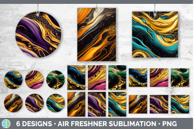 Marble Agate Air Freshener | Sublimation Designs Bundle