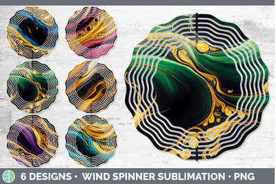 Marble Agate Wind Spinner | Sublimation Designs Bundle