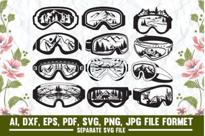 Snow goggles, snow, ski, winter, skiing, snowboard, goggles, snowboard