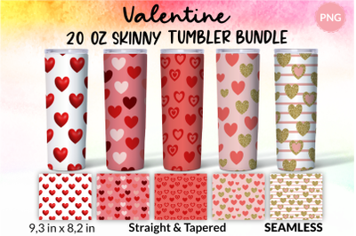 Valentine tumbler sublimation design Heart tumbler wrap Png