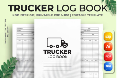 Trucker Log Book KDP Interior