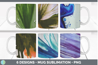 Watercolor Background Mug Sublimation | Coffee Cup Designs PNG