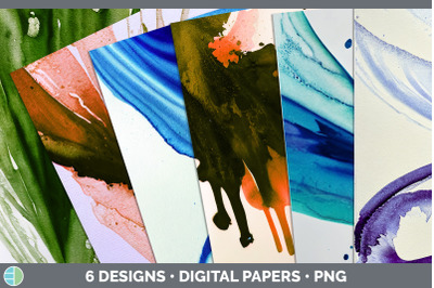 Watercolor Background Backgrounds | Digital Scrapbook Papers
