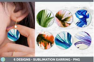 Watercolor Background earring&2C; teardrop earring sublimation&2C; Watercolo