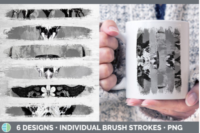 Cow Skull Brush Strokes PNG | Sublimation Designs