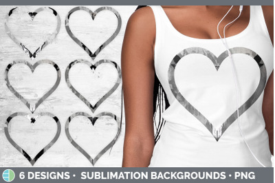 Cow Skull Heart Frame Clipart | Sublimation Designs