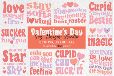 Retro Valentine&#039;s Day SVG Bundle