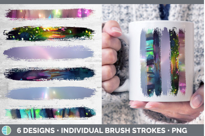 Watercolor Rainbow Brush Strokes PNG | Sublimation Designs