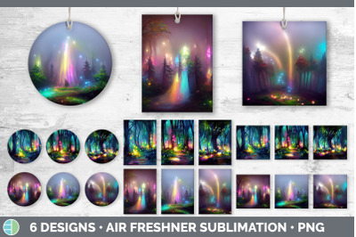 Fairy Forest Air Freshener | Sublimation Designs Bundle