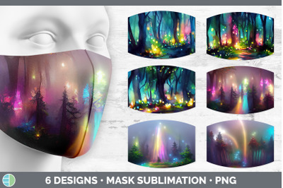 Fairy Forest Mask | Sublimation Bundle Face Mask Designs