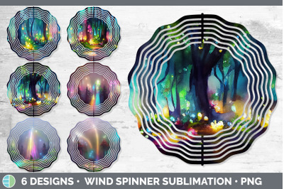 Fairy Forest Wind Spinner | Sublimation Designs Bundle