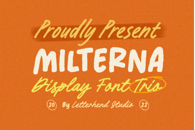 Milterna - Display Font Trio