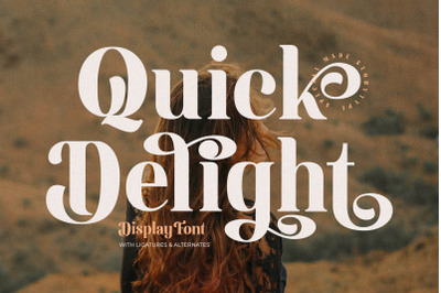 Quick Delight Typeface