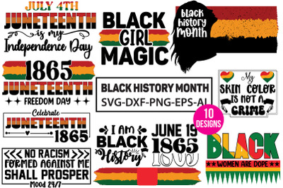 Black History Month svg Bundle