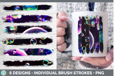 Bubbles Brush Strokes PNG | Sublimation Designs