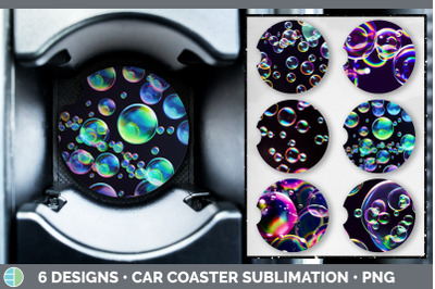 Bubbles Car Coaster | Sublimation Designs Bundle