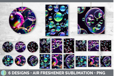 Bubbles Air Freshener | Sublimation Designs Bundle