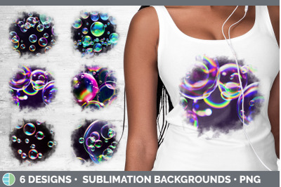 Bubbles Background | Grunge Sublimation Backgrounds